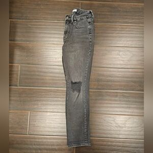 NWOT- Good American Brand, Black, High-Waisted, Straigh-Leg, Jeans. 99% Cotton,
